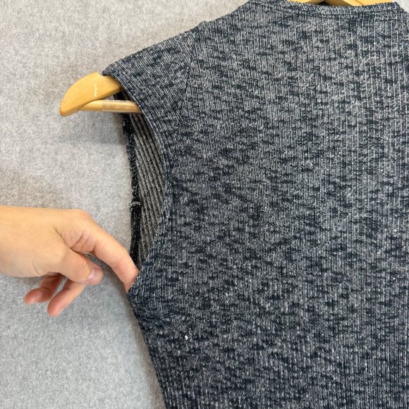 Vena Cava Womens Tank Midi Dress Blue White Ribbed V- Neck Tie Waist Size XS (?) - Picture 10 of 16